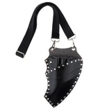 Maxbell PU Salon Hair Scissors Bag Pet Hairdressing Beard Shears Tool Pouch Holster Black