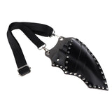 Maxbell PU Salon Hair Scissors Bag Pet Hairdressing Beard Shears Tool Pouch Holster Black