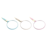 Max Portable Plastic Handheld Mirror for Vanity Makeup Home Salon Travel Pink