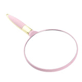 Max Portable Plastic Handheld Mirror for Vanity Makeup Home Salon Travel Pink