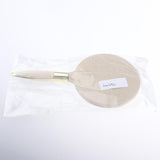 Max Portable Plastic Handheld Mirror for Vanity Makeup Home Salon Travel Beige