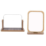 Max Foldable Countertop Makeup Vanity Mirror Wood Frame Bedroom Cosmetic Mirror Style 5