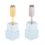 Max Nail Drill Bit Set Barrel Head Electric Drill Bits Coarse Grinding Tool Silver M