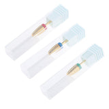 Max 3 Colors Alloy Nail Drill Bits Nail Tips Small Barrel Grinding Head Green