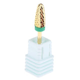 Max 3 Colors Alloy Nail Drill Bits Nail Tips Small Barrel Grinding Head Green