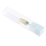 Max 3 Colors Alloy Nail Drill Bits Nail Tips Small Barrel Grinding Head Green