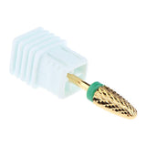 Max 3 Colors Alloy Nail Drill Bits Nail Tips Small Barrel Grinding Head Green