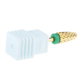 Max 3 Colors Alloy Nail Drill Bits Nail Tips Small Barrel Grinding Head Green
