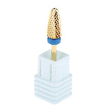 Max 3 Colors Alloy Nail Drill Bits Nail Tips Small Barrel Grinding Head Blue