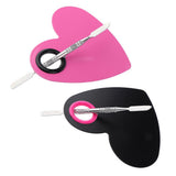 Max Stainless Steel Makeup Mixing Eyeshadow Paint Blending Palette Spatula Pink