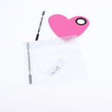 Max Stainless Steel Makeup Mixing Eyeshadow Paint Blending Palette Spatula Pink
