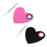 Max Stainless Steel Makeup Mixing Eyeshadow Paint Blending Palette Spatula Pink