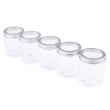 Maxbell 5pcs Makeup Pot Empty Cosmetic Jars  Lotion Cream Gel Containers Clear 250ml