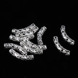 Maxbell 10Pcs Dreadlock Beads Twisted Braid Jewelry Tubes Beard Hair Pendants A