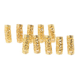 Maxbell 10Pcs Dreadlock Beads Twisted Braid Jewelry Tubes Beard Hair Pendants B