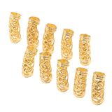 Maxbell 10Pcs Dreadlock Beads Twisted Braid Jewelry Tubes Beard Hair Pendants B