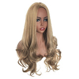 Maxbell 26'' Natural Long Curly Wigs Synthetic Full Wig for Cosplay Fancy Dress Light Brown