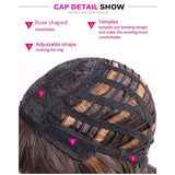 Maxbell 26'' Natural Long Curly Wigs Synthetic Full Wig for Cosplay Fancy Dress Light Brown