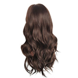 Maxbell 24 Inch Women Long Wavy Curly Middle Part Hairpieces Synthetic Daily Wigs