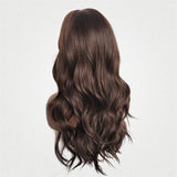 Maxbell 24 Inch Women Long Wavy Curly Middle Part Hairpieces Synthetic Daily Wigs