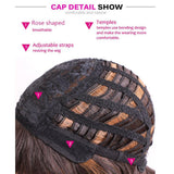 Maxbell Side Part 18" Long Curly Hair Synthetic Wavy Wig for Women