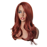 Maxbell Side Part 18" Long Curly Hair Synthetic Wavy Wig for Women