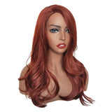 Maxbell Side Part 18" Long Curly Hair Synthetic Wavy Wig for Women