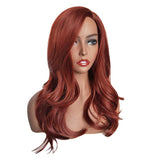 Maxbell Side Part 18" Long Curly Hair Synthetic Wavy Wig for Women