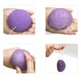Maxbell Facial Wash Pad Makeup Remover Clean Sponge Exfoliator Scrub Turmeric Yellow