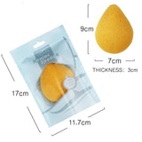 Maxbell Facial Wash Pad Makeup Remover Clean Sponge Exfoliator Scrub Turmeric Yellow