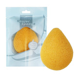 Maxbell Facial Wash Pad Makeup Remover Clean Sponge Exfoliator Scrub Turmeric Yellow