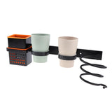 Max Wall Mount Hair Dryer Holder Shelf Hanger Straightener Comb Organizer Set
