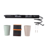 Max Wall Mount Hair Dryer Holder Shelf Hanger Straightener Comb Organizer Set