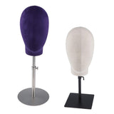 Max Adjustable Mannequin Head Hat Stand Wig Display Rack Model Holder Linen Cover