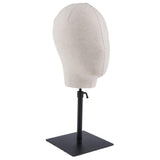 Max Adjustable Mannequin Head Hat Stand Wig Display Rack Model Holder Linen Cover