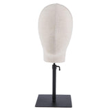 Max Adjustable Mannequin Head Hat Stand Wig Display Rack Model Holder Linen Cover