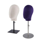 Max Adjustable Mannequin Head Hat Stand Wig Display Rack Model Holder Linen Cover