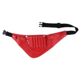 Max PU Salon Hair Cut Scissors Shears Combs Clips Tools Holster Bag Holder Red