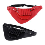 Max PU Salon Hair Cut Scissors Shears Combs Clips Tools Holster Bag Holder Red