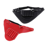 Max PU Salon Hair Cut Scissors Shears Combs Clips Tools Holster Bag Holder Red