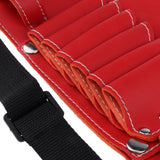 Max PU Salon Hair Cut Scissors Shears Combs Clips Tools Holster Bag Holder Red