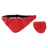 Max PU Salon Hair Cut Scissors Shears Combs Clips Tools Holster Bag Holder Red
