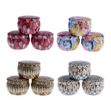 Max 3Pcs DIY Candle Making Tins Jars Metal Tea Candy Cosmetic Storage Case Pot A