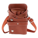 Max PU Hairdressing Hair Cutting Scissors Shears Tools Holster Bag 20x12cm Brown