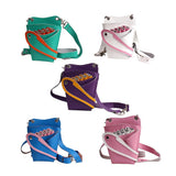 Max PU Hairdressing Hair Cutting Scissors Shears Haircut Tools Holster Bag Purple