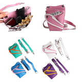 Max PU Hairdressing Hair Cutting Scissors Shears Haircut Tools Holster Bag Purple