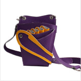 Max PU Hairdressing Hair Cutting Scissors Shears Haircut Tools Holster Bag Purple