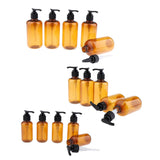 5pcs Empty Pump Shampoo Lotions Container Refillable Body Wash Gel Bottles 100ml