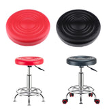 Max Leather Removable Bar Stool Replacement Cushion Round Standard Chair Seat Red