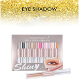 Maxbell Pack of 8 Fashion Makeup Eyeshadow Liquid Pearlescent Shiny Fast-dry Lasting Eye Shadow for Lip,Face,Eyes,Cheek and Body